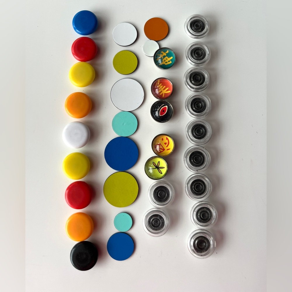 Colorful Button and Magnet Set